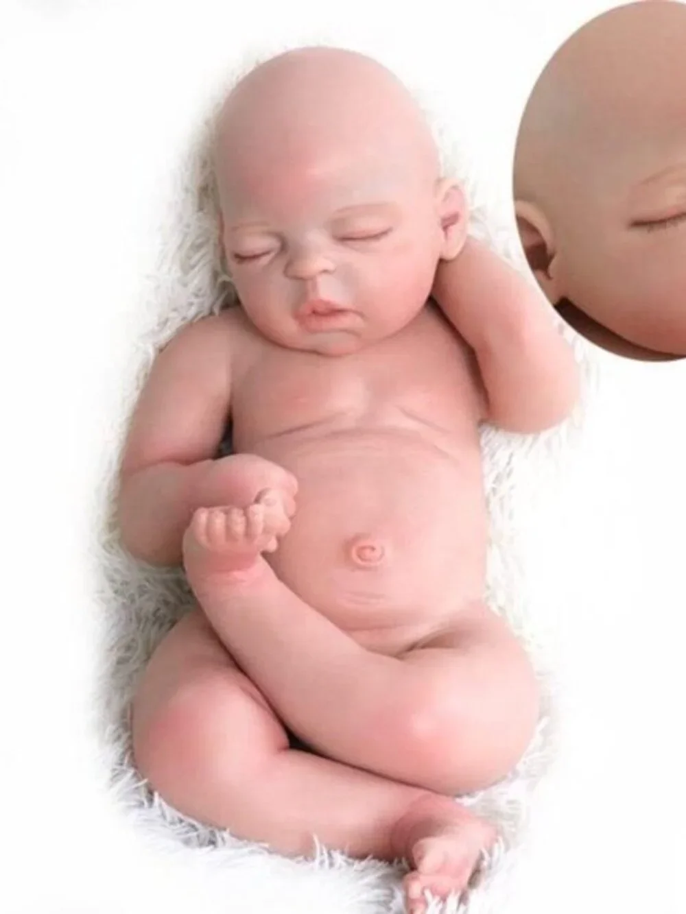 23 Inch Realistic Newborn Baby Girl Doll Heavy 11.5 lb. Solid Silicone